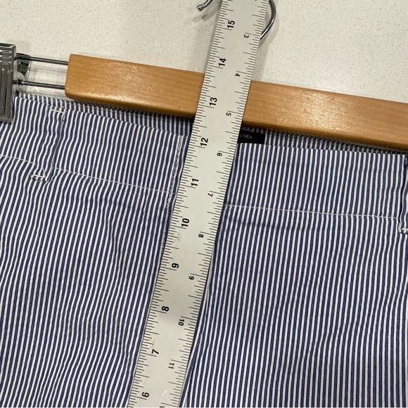 Talbots Chelsea Blue White Stripe Crop Pants sz 12 - Picture 6 of 7